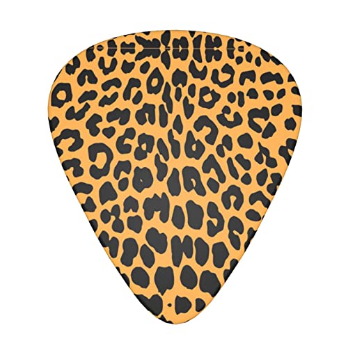Ensemble de 12 médiators de guitare imprimé léopard pour guitare acoustique, guitare électrique, contrebasse, ukulélé - Les Beatles, Paul McCartney, John Lennon, RIngo Starr, George Harrison Ensemble de 12 médiators de guitare imprimé léopard pour guitare acoustique, guitare électrique, contrebasse, ukulélé