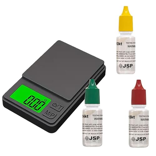 Gold Testing Kit with Digital Scale and Solutions