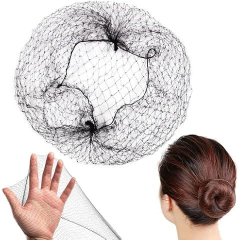 20 Disposable Black Hair Nets for Women Cover