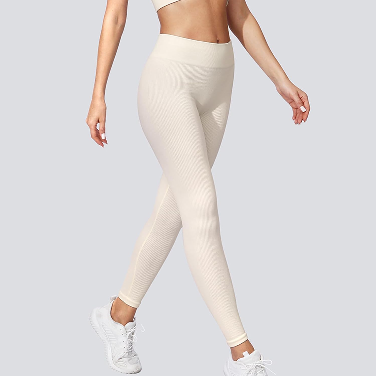 Women 2 Piece Workout Sets Sports Bra Seamless Leggings Sets Gym Outfits Work Out Clothes - Image 4