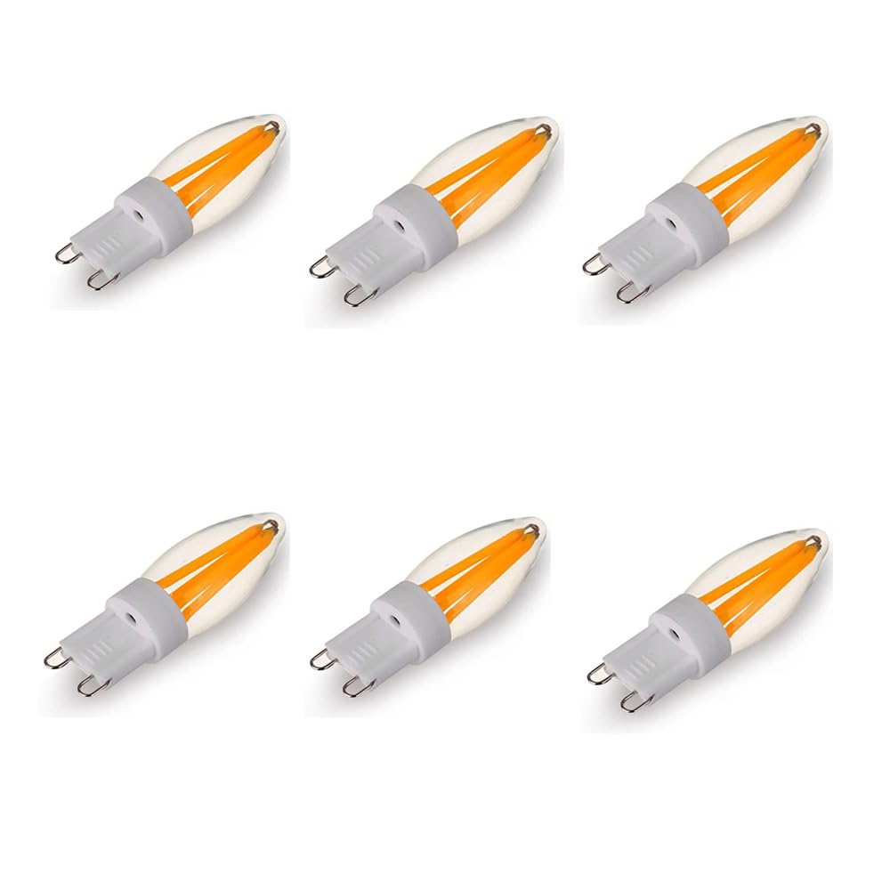 6 Szt G9 3W 220V LED Żarówka Świecowa Lampa Reflektorowa Żyrandol Lampa Hotelowa Żarówka Kukurydziana Do Wystroju Domu,Warm white