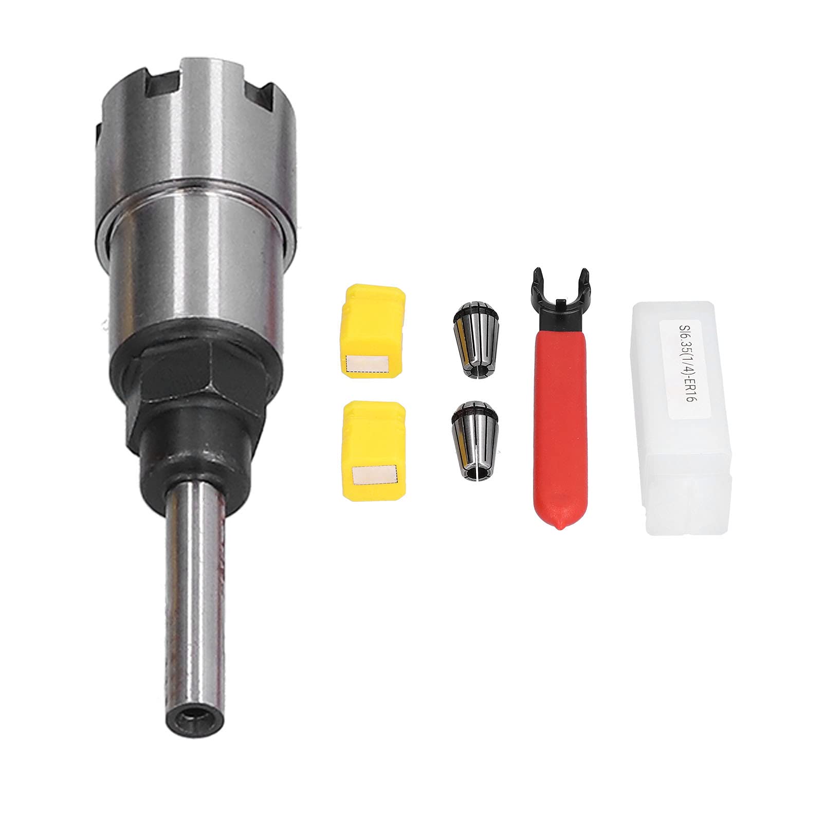 Mandrin d'Extension ER16 Haute Rigidité avec Tige 1/4 Pouce et Clé CNC