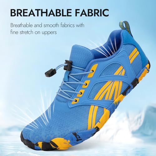 Image of ATHMILE Barefoot Water Shoes Women Men Wide Non Slip Aqua Beach River Pool | Quick Dry Swim Kayak Lake Hiking Surfing Boating Fishing Diving Rock Climbing Cruise Ship Essentials