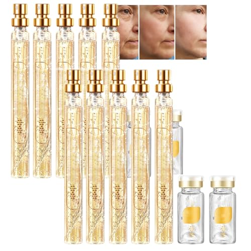 Silk Peptide Intensive Lifting Ampoule, Silk Protein Thread Lifting Set, Korean SilkLifting Peptide Ampoule Face Collagen, 𝐒ilk Lift 𝐏eptide Serum, Smoothes Fine Lines for All Skin Types (2SET)