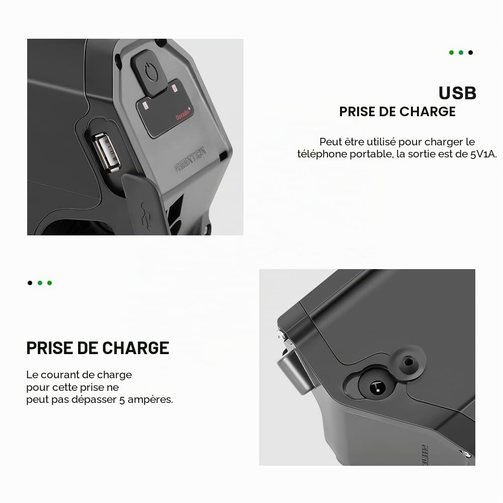 REENTION Dorado-Plus Batterie de Vélo Électrique 48V 13Ah