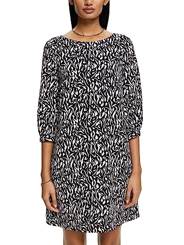 ESPRIT Damen 992EO1E309 Kleid, 002/BLACK 2, 38