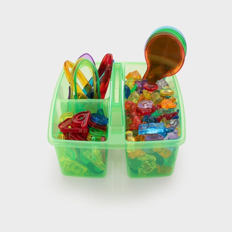 tickit Set per la Scoperta dei Colori traslucidi – Set di 245 Pannelli Luminosi con Forme, Lettere, Numeri e Strumenti per smistare, Giocare a Colori e attività Matematiche precoci