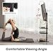 AOKCOS TV Stand TV floor Stand for 32-70 inch Flat and Curved TVs up to 40 KG,1350mm with 2 Shelves, Height adjustable Tiltable Swivel Corner TV stand, max. VESA 400x400mm