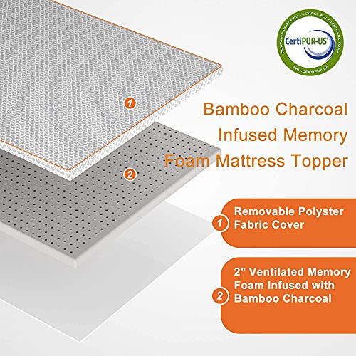 Maxzzz-Memory-Foam-Mattress-Topper-Twin-2-Inch-Bamboo-Charcoal-Mattress-Topper-Bed-Topper-with-Removable-Soft-Cover-Ventilated-Design-CertiPUR-US-Certified-Foam-TopperTwin