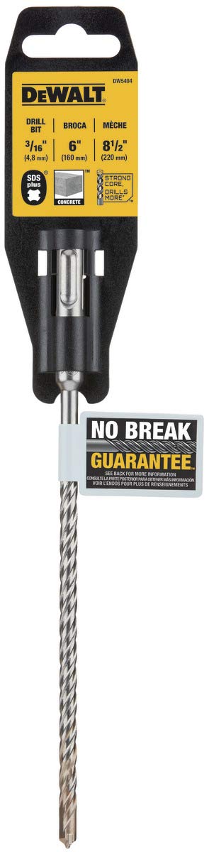 DEWALT DW5424 5/16-Inch by 4-Inch by 6-Inch Rock Carbide SDS Plus Hammer Bit — view 12