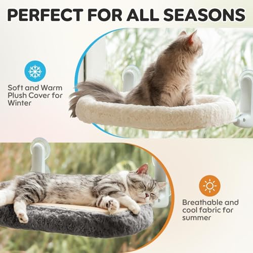 Hamac pour chat robuste supportant 15kg avec housse reversible EDAGNY