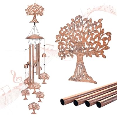 Tree of Life Wind Chimes for Outside,Tree of Life Gifts for Women/Men/Sympathy Gift/Memorial Gifts/Birthday Festival Gifts Metal windchimes Outdoors/Indoors,Patio Decor,Garden Decor,Home,Yard Decor