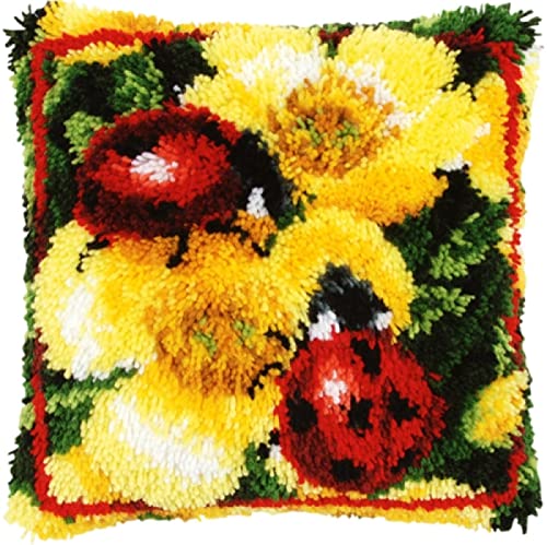 YANRUN Wurfkissen, Knüpfhaken, Teppich-Set, Kinderteppich, Bodenmatte, Stickset, niedliche Muster,...