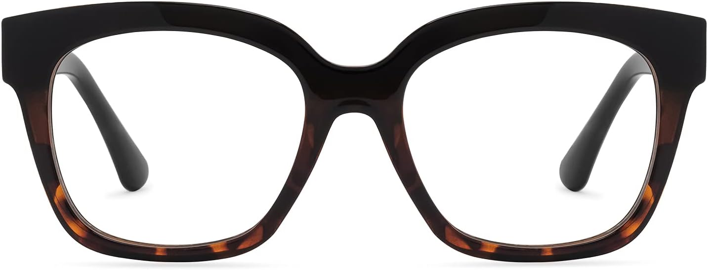 DIFF Ava Reading Glasses | Blue Light Blocking Oversized Readers | Lightweight Designer Square Frames