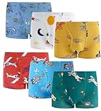 Boboking Boys Comfort Breathable Space rocket Boxer Brief Soft Underwear Mixed color 8T