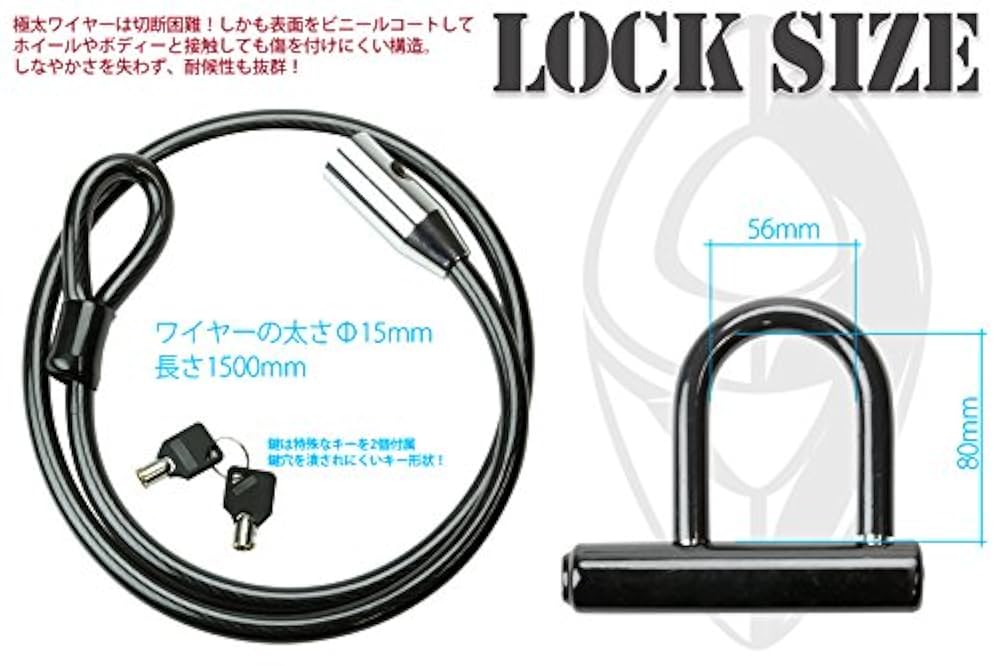 Amazon.co.jp: ディスクロック＆ワイヤーロック ツインロック