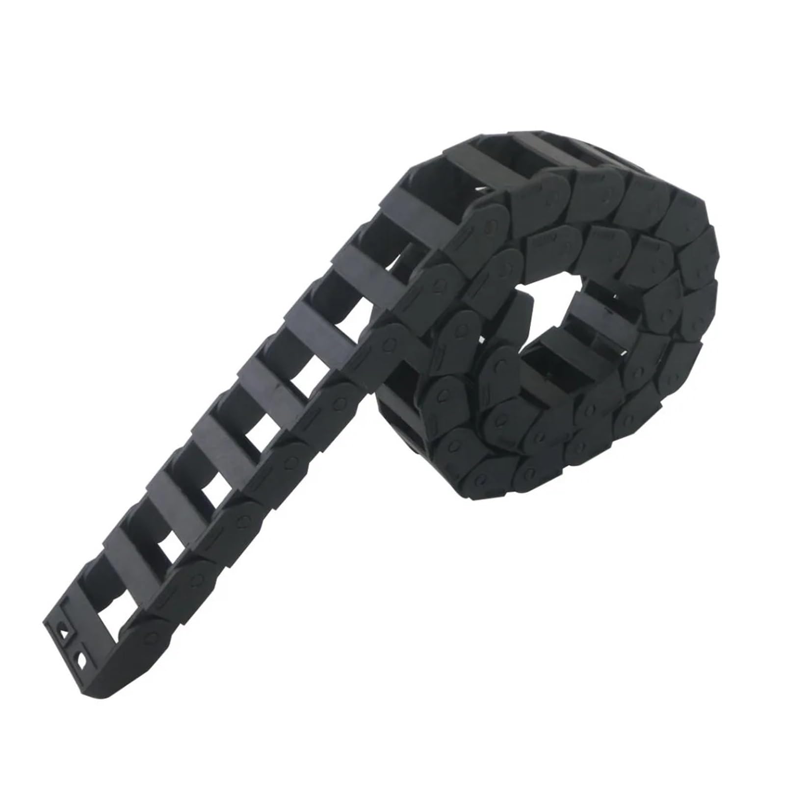 Equipos industriales Cadenas de transmisión 18 x 37 mm Tamaño Interno 1,01 M Longitud Cadena de Arrastre de Cable de Nailon Reforzado con plástico Cadenas de transmisión