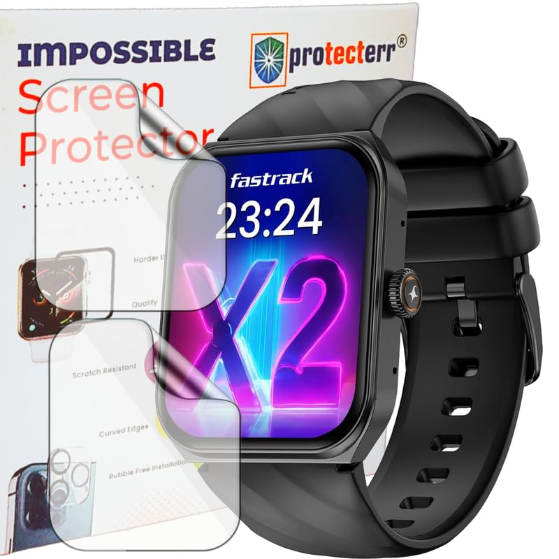 Image of 2-Pack| Screen Protector /Guard for Fastrack Limitless X2 1.91 inch Smartwatch -Not A Tempered Glass