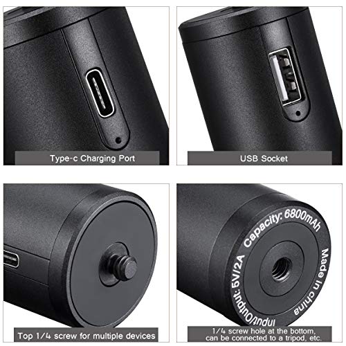 Ulanzi Bg-2 6800Mah Power Bank Hand Grip For Sony Rx100 Vii Canon G7X Mark Iii Compact Digital Cameras, Gopro 10 9 8 Action Cameras, Dji Osmo Pocket, And Iphone 13 Samsung Google Oneplus Smartphones #TOP4