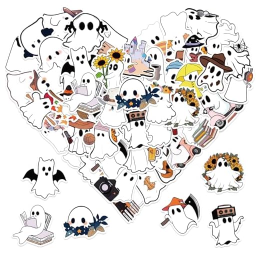 23+ Creative Halloween Party Invitation Ideas for Spooktacular Celebrations 5 50Pcs Halloween Ghost Theme Stickers, Cute Ghost Decorative Stickers for Parties, Suitable for Children, Teens, and Adults, Ideal for Water Bottles, Laptops, and Cups