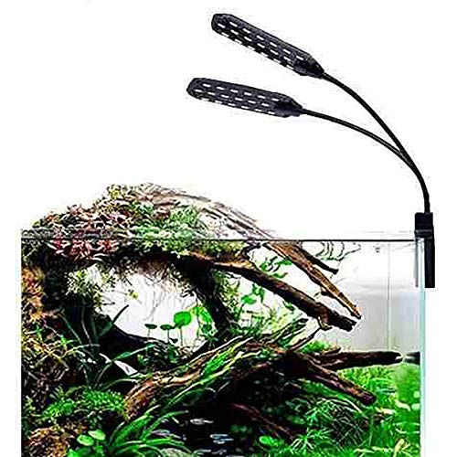 Luminária LED 15W X7 Preta para Aquário Soma - 127V