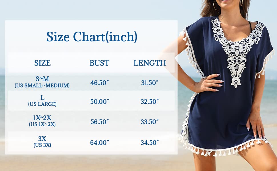 Image of Yincro Women's Chiffon Swimsuit Beach Bathing Suit Cover Ups for Swimwear