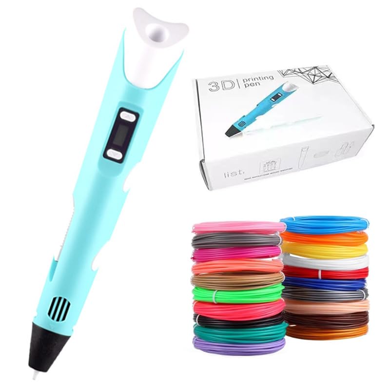 3D Stift Kinder, Der 3D Stift, 3D-Stift, 3d Pen, 3D Stift Set, Mit 15 Farben, + Malbuch