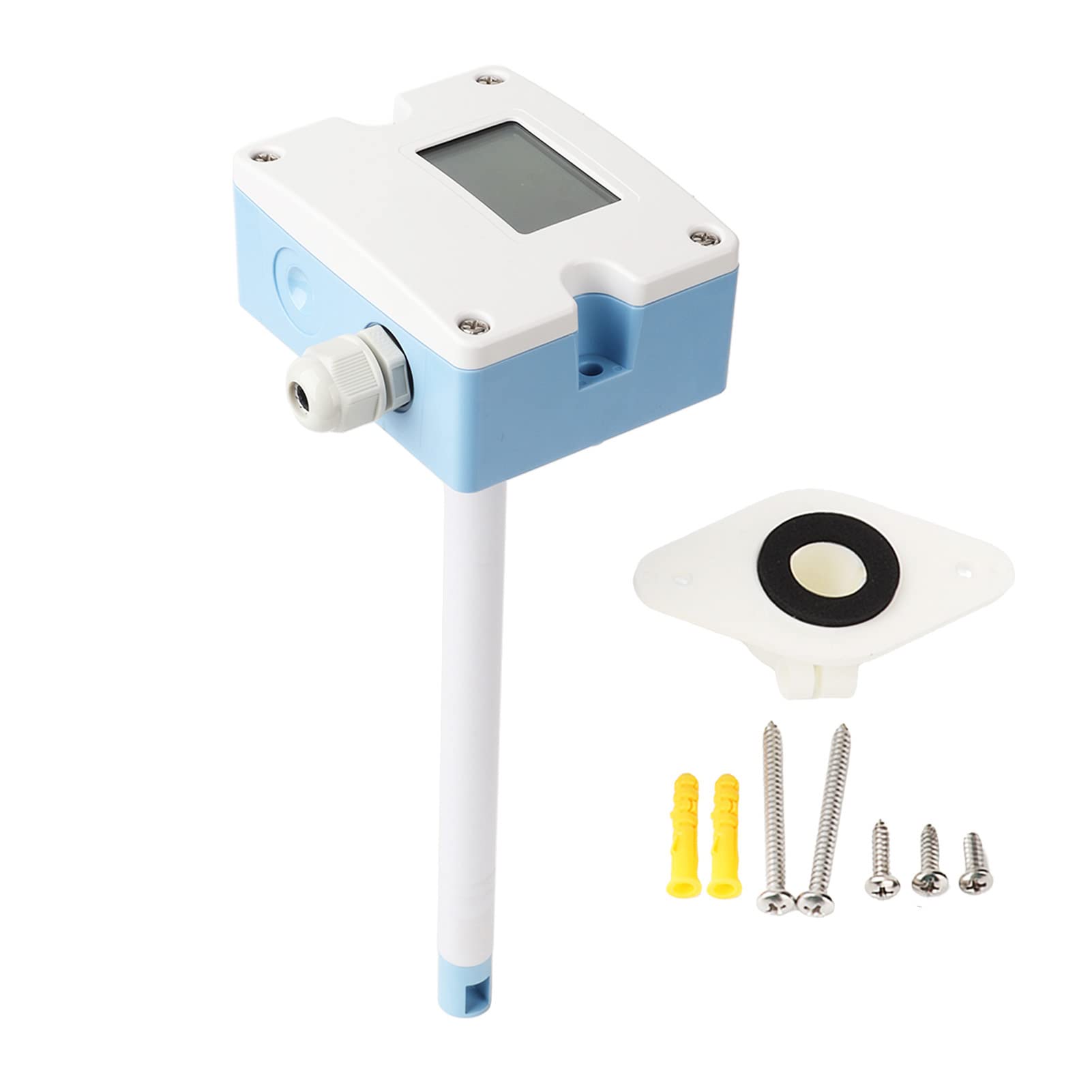 FTVOGUE Transmisor de Humedad de Temperatura Dividida, Sonda de Sensor de Temperatura y Humedad de Plástico ABS, Monitor de del Aire de Alta Precisión, Resistente a la Corrosión para Monitoreo en