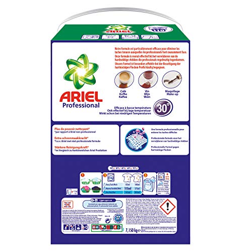 Ariel Professional 4084500911505 Detersivo Polvere Per Bianchi E Colorati, 110 Lavaggi, 7 Kg - 6