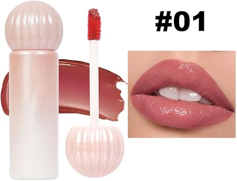 Tinted Lip Balm - Mirror Gloss Lip Stain/Lip Plumper Gloss/Moisturizin Nude Lipstick Liquid Lipsticks (01)