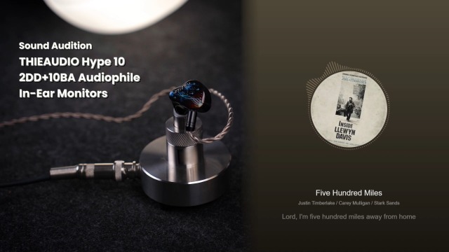 Linsoul THIEAUDIO HYPE 2 2DD + 2BA In-Ear Monitor, HiFi Earphone