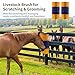 2 Pcs Livestock Scratch Brush 20 x 7.9 Inch, Horse Scratching Post, Goat Brush, Soft Cow Scratcher, Full Massage Brush Kit, Massage Brush for Cows, Goats, Horses, Deer