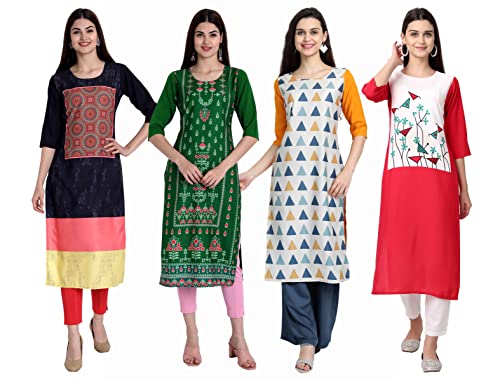 Image of Women's Crepe Straight Kurta