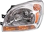 Evan-Fischer Headlight Assembly Compatible with 2005-2008 Kia Sportage Halogen Type 1 Driver Side