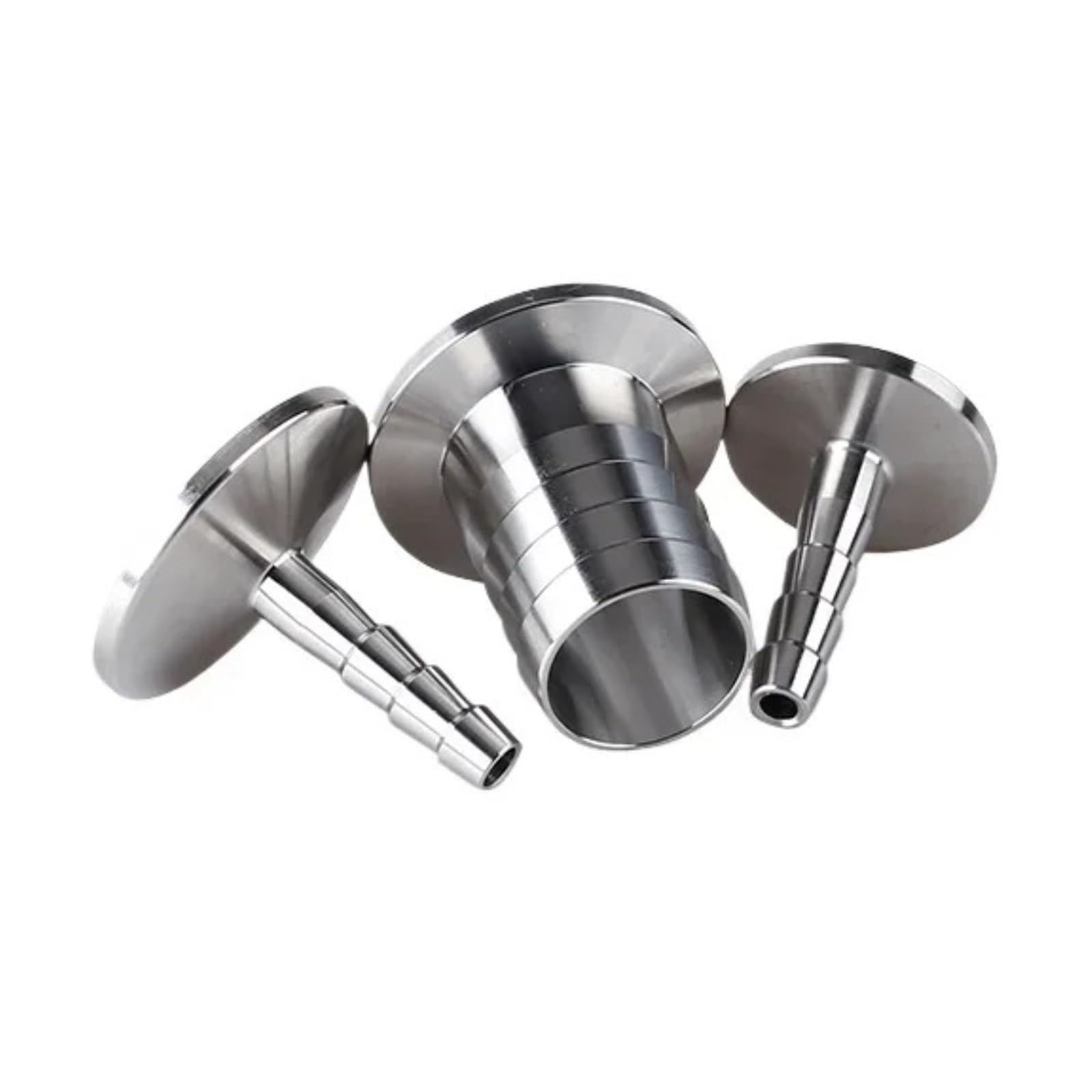 Racor con espiga para manguera Tri Clamp, Adaptador de púas for manguera jardín, accesorio lengüeta sanitario soldado 6mm a 50mm, triple abrazadera acero inoxidable 304(50mmx50)