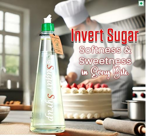 Image of Rahul Sugar DGH Invert Sugar Syrup (Pack of 6) Baking Specialty Liquid Sugar Sweetener Glucose Fructose Liquid Sugar Syrup for Sweets Drinks Baking Balanced Blood Sugar Support 6Kg