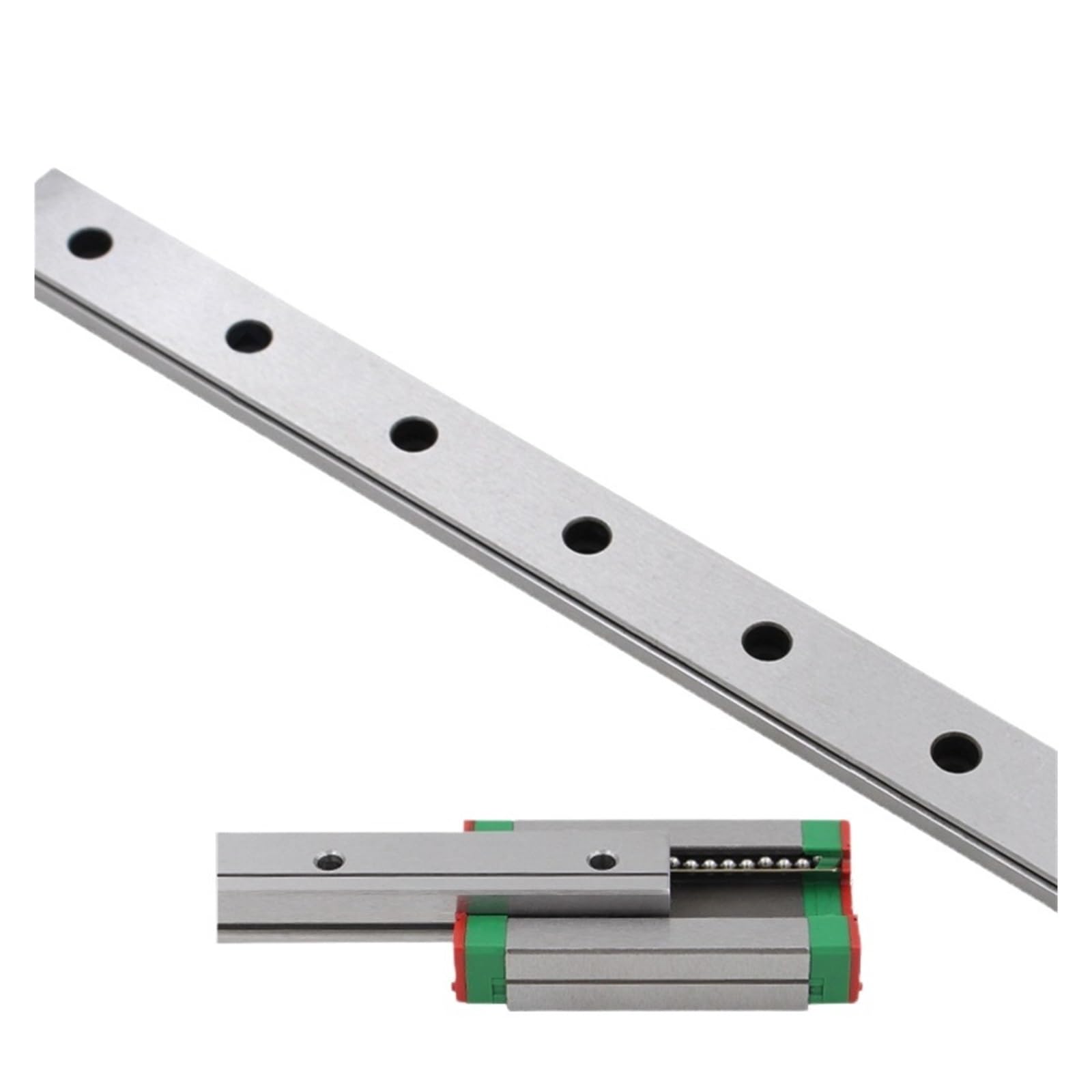 Carril Guía Lineal MGN9H Con Bloque Deslizante - Riel Mini De 9 Mm De Ancho, 100 Mm De Largo, Para CNC Y Precisión