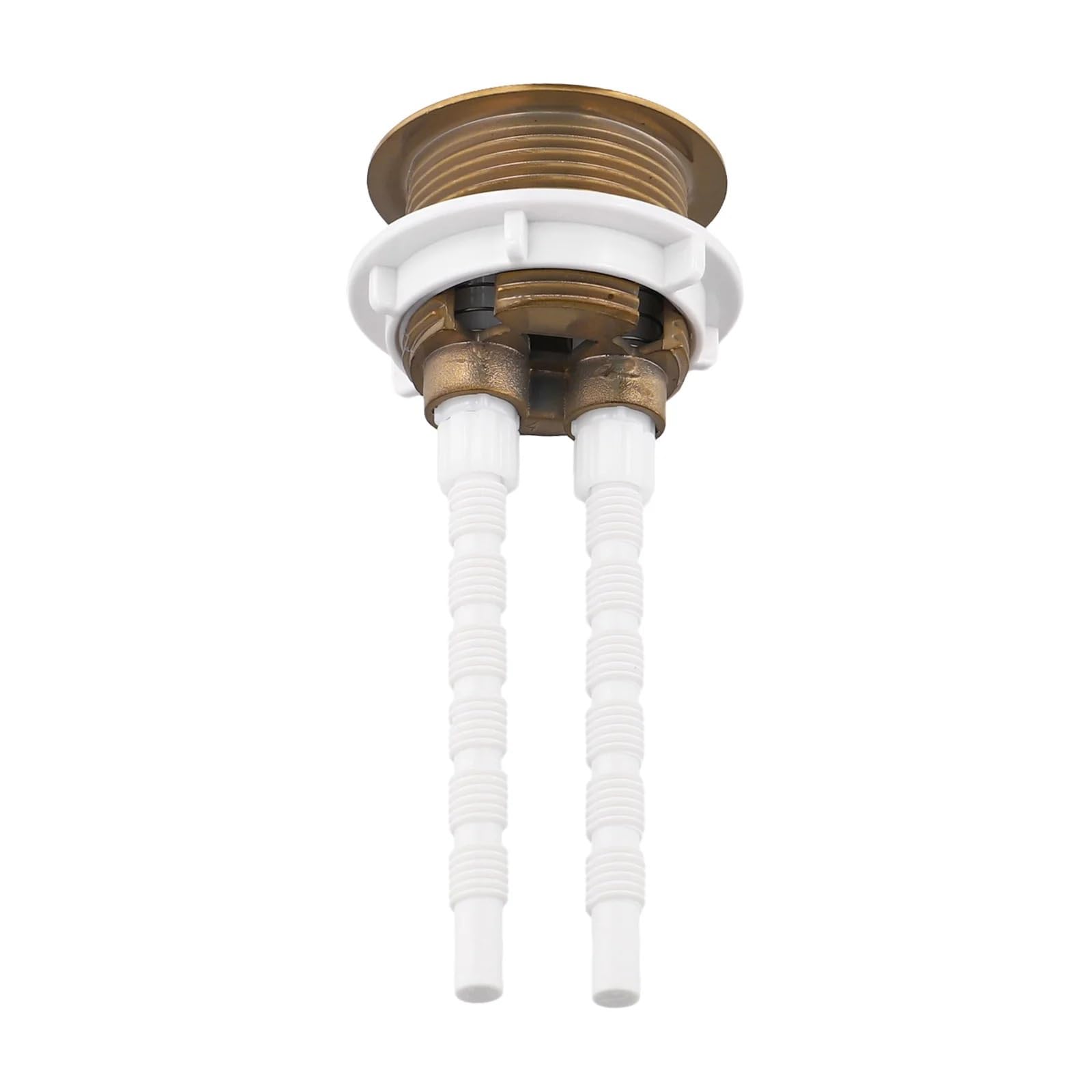 Botón pulsador for inodoro de 38 mm en oro cepillado, botón descarga for cisterna, válvula doble ABS acoplamiento cerrado, piezas baño