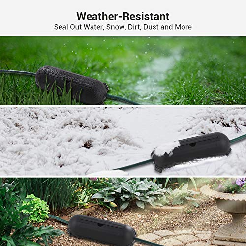 image for DEWENWILS 3 Pack Outdoor Extension Cord Safety Cover, Water-Resistant 