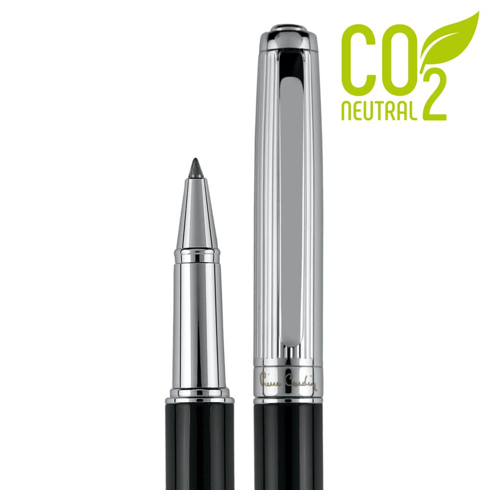 Pierre Cardin® DIDIER Set aus Kugelschreiber und Rollerball mit Gravur | Premium Stifte | Etui | blaue Mine | edel | personalisiertes Geschenk | Namen | graviert | Jahrestag | Geburtstag