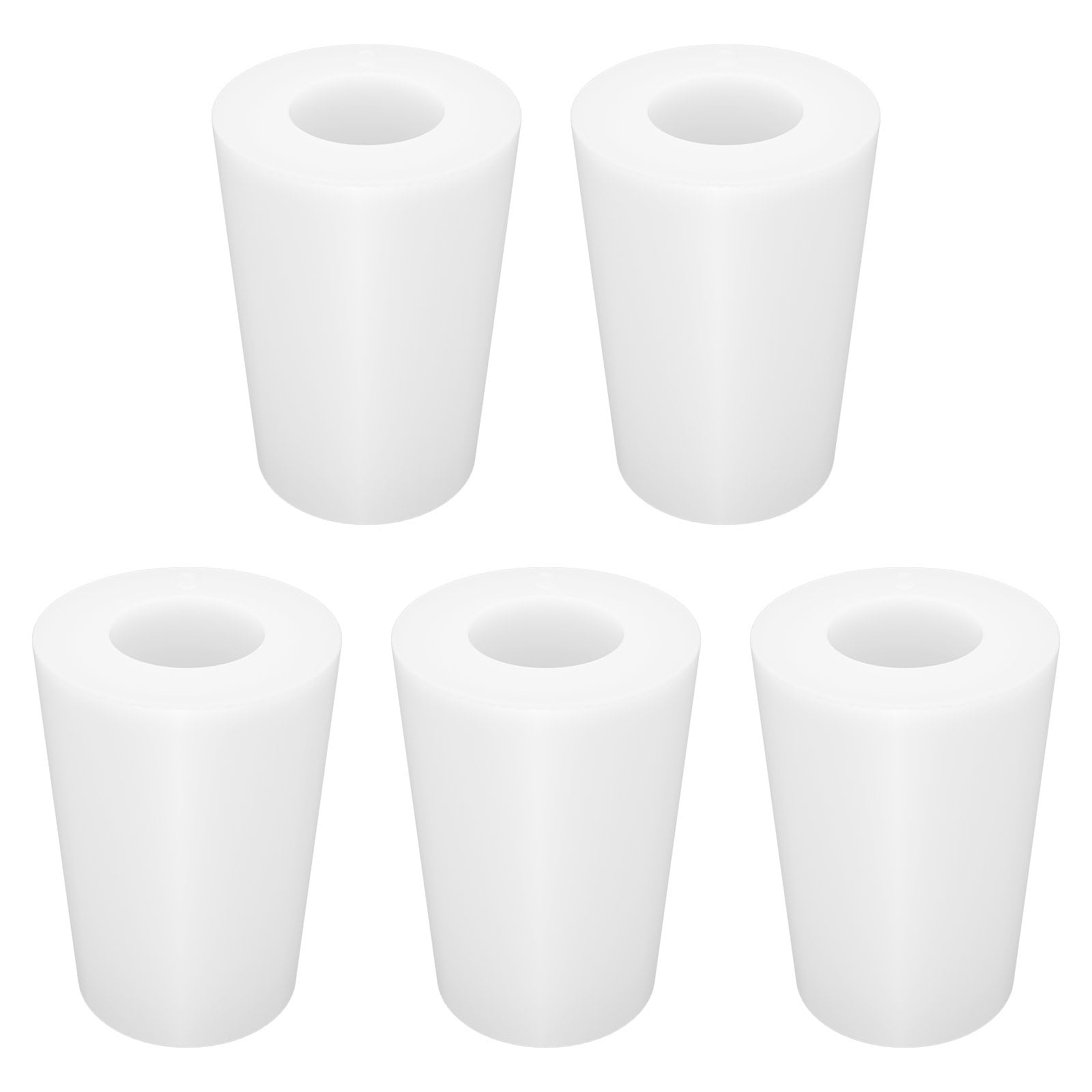 Labasics 5-Pack 6# Single-Hole Silicone Stoppers, White Tapered Lab Seal Stoppers with 0.31" Hole, Durable and Reusable Silicone Plugs for Laboratory Glassware, Airtight Sealing, and Experiments — Amazon image 10