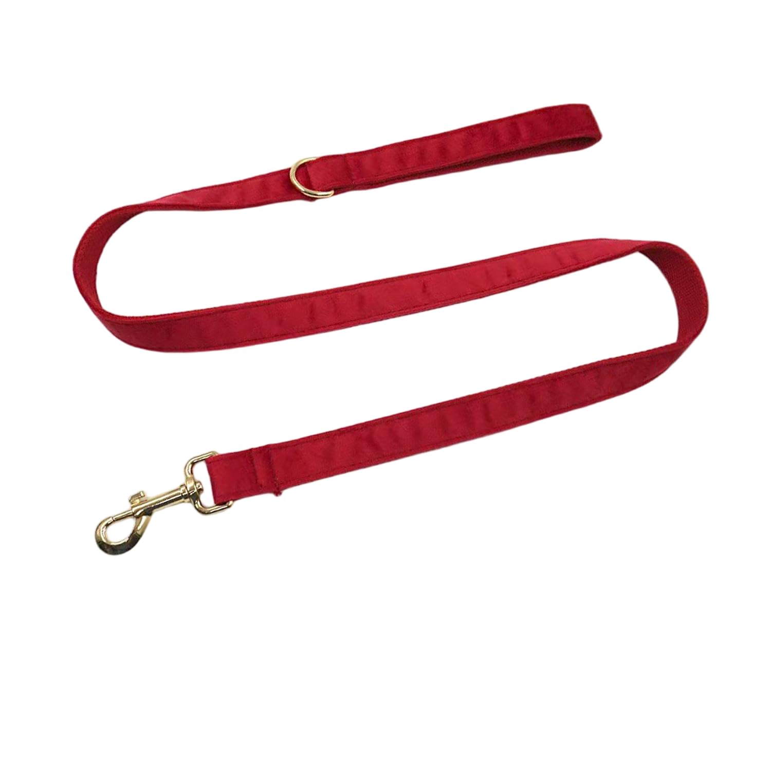 Dog Leash with Metal Clip, Multiple Colors, Width 0.82 inches, Length 3.9 feet, in the Same Color as the Collar(Red, Match M/L/XL Size Collar)