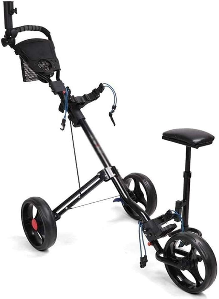 Supporto for Carrello da Golf Pieghevole for Una Facile conservazione. Carrello da Golf con sedili e tabellone segnapunti Impermeabile