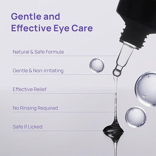 Miniatura 4 de HICC PET Gel para ojos de perro, tratamiento de infección de ojos de perro recomendado por veterinarios, removedor de manchas de lágrimas, alivia la