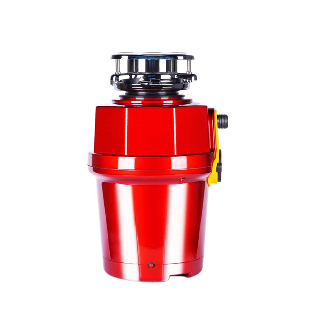 Broyeur de déchets de cuisine rouge durable avec protection contre surcharge