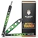 Messe mit günstig Kaufen-MAJESTY FOREST® Butterfly Trainer Gamma mit E-Book zum Tricks lernen - Legales Balisong Messer mit stumpfer Klinge als Trainingsmesser