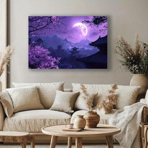 Toile murale salon pour transformer un mur vide en paysage naturel
