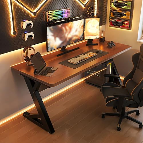 TRAGLO �p�\�R���f�X�N �ؐ� �Q�[�~���O�f�X�N Z���^�̒Y�f�|���̋r ���_���f�U�C�� PC�f�X�N ��Ɗ� �����\�ȋr�p�b�h�t�� �ω׏d300kg �׋��� �I�t�B�X�f�X�N �g���ȒP �ݑ�Ζ� �����[�g���[�N�p(�I�[�N�{���t���[��,120x50x75c