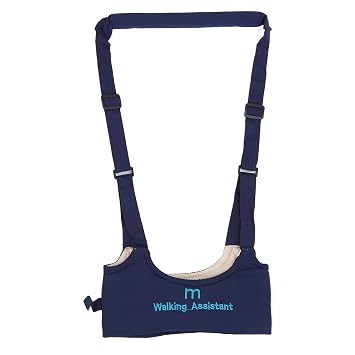 Walking Harness for Baby,Baby Walker Harness,Baby Walking Harness with Adjustable Shoulder Straps, Relieve Back Pain, Prevent Getting Lost, Skin Friendly Handheld Kids Walker Helper Navy Blue