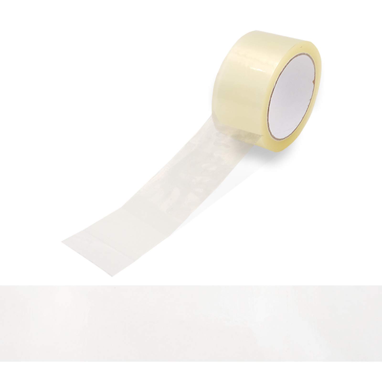 1 x Cinta adhesiva transparente, se desenrolla con fuerza, 48 mm x 66 metros lineales | Cinta de embalaje | Cinta para paquetes | Cinta adhesiva | Cinta adhesiva